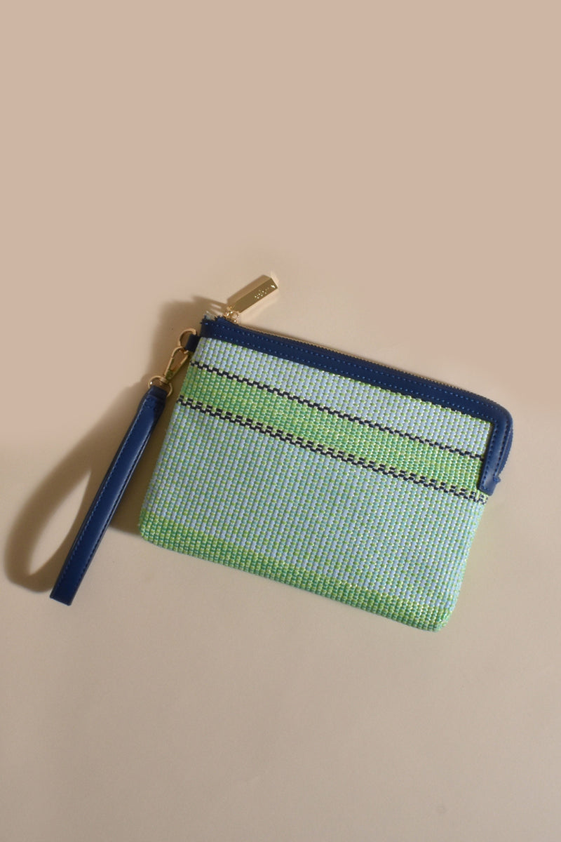 Adorne Amelie Weave Clutch in Pink AVD1768 main image 1
