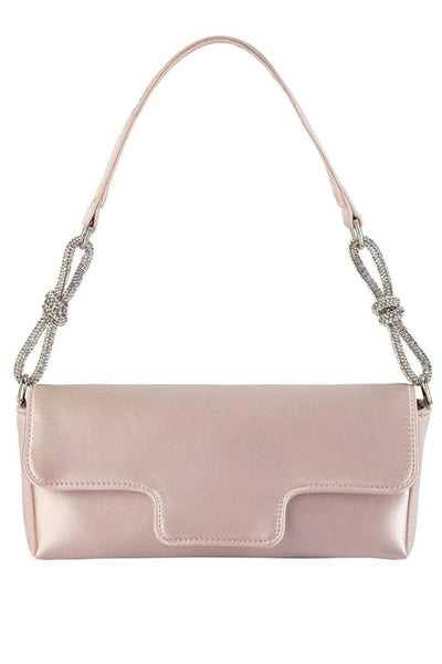 Calissa Crystal Bow Bag - Blush Pink