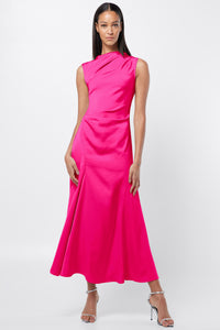 Enlighten Me Maxi Dress - Fuchsia Pink