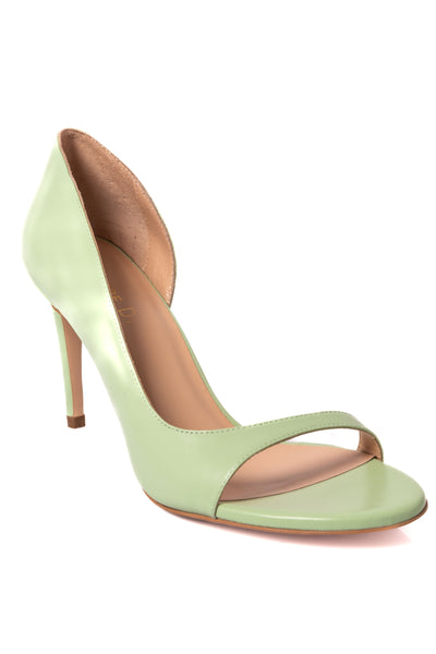 Lissah Peep Toe Heels - Mint Green